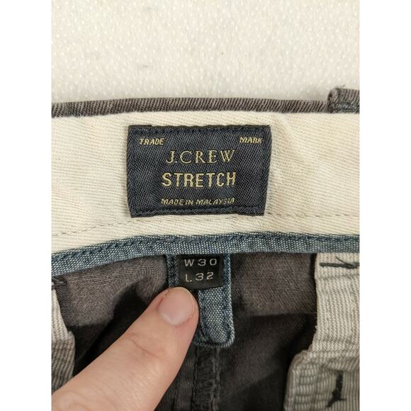 Mens J Crew Stretch Chino Pants Size 30x32 Brown Cotton Blend Pockets - Picture 10 of 11